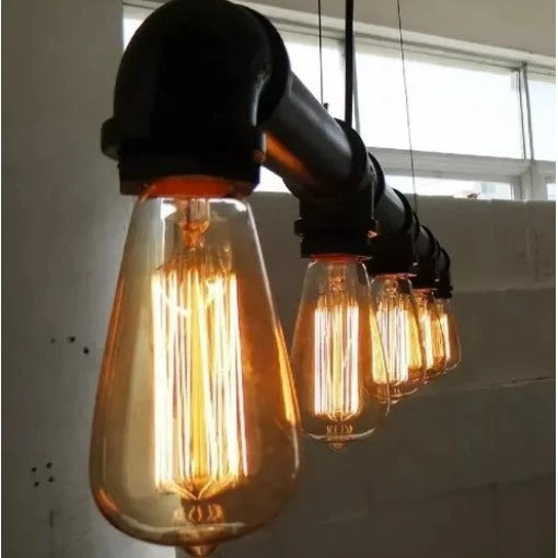 Kit 2 Lâmpadas Filamento Led Retrô Vintage St64 E27 Quente