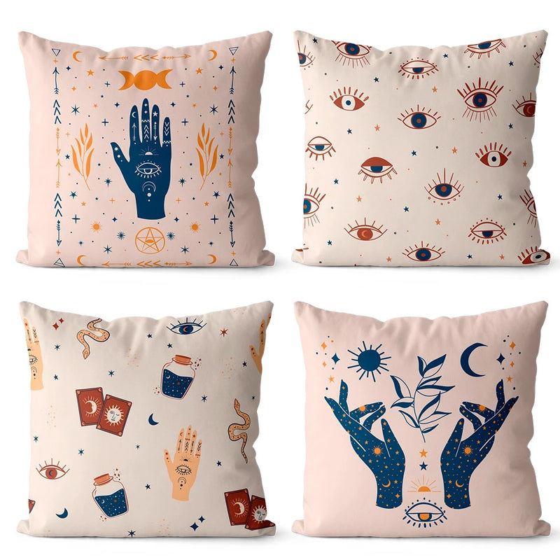 Kit 4 capas de almofadas mistico