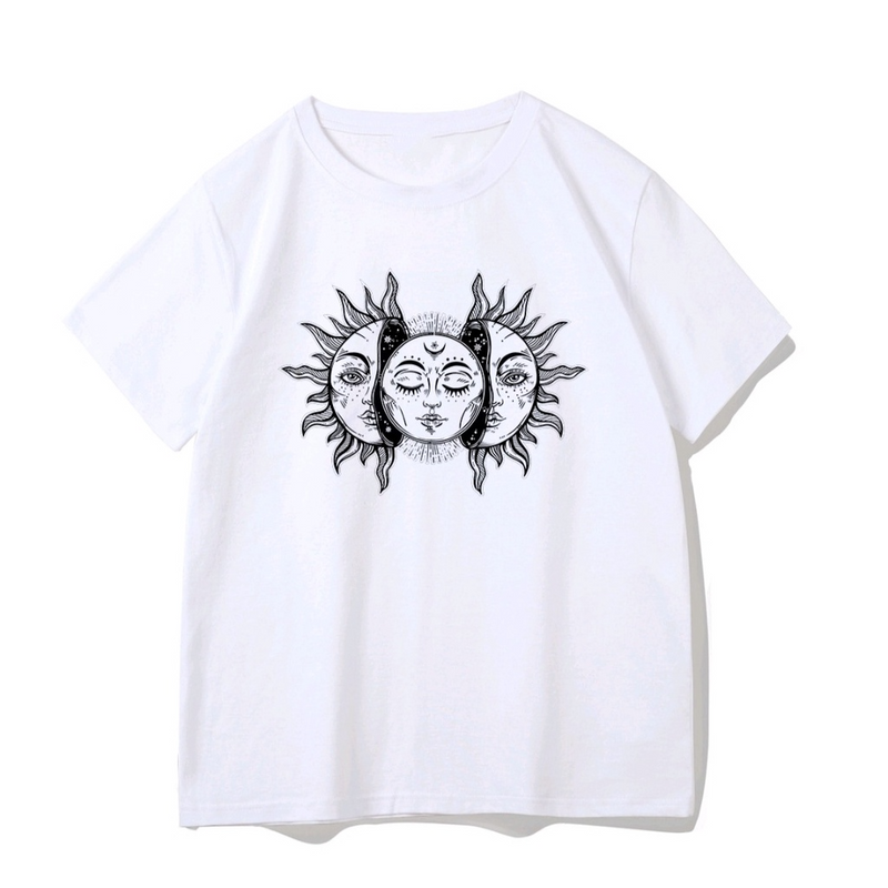 Camiseta Feminina Sol e Lua