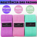 Kit 3 Faixas Elástica Trio Vital