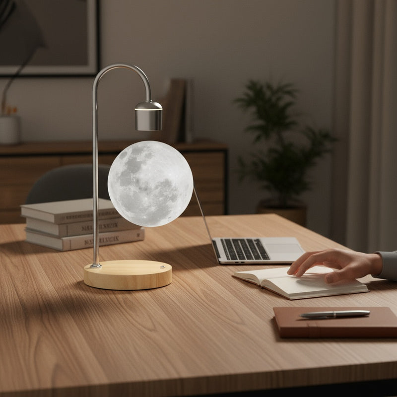 Luminária Lunar Flutuante LED Aura Moon
