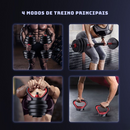 Kit Anilhas Barras de Halteres e Kettelbell Ajustáveis 6 em 1 TrainX Home