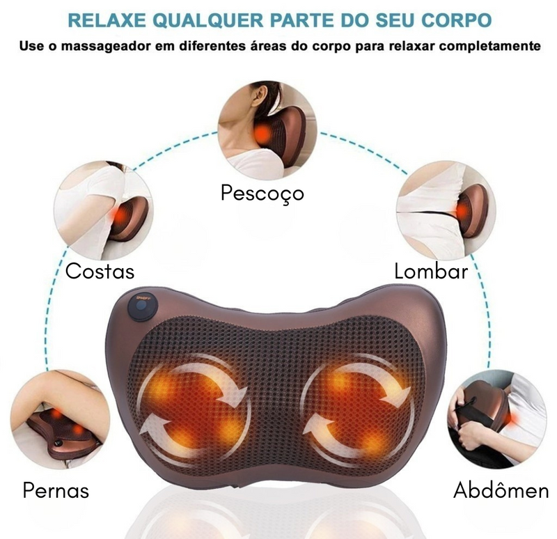 Encosto Massageador Shiatsu RelaxPro