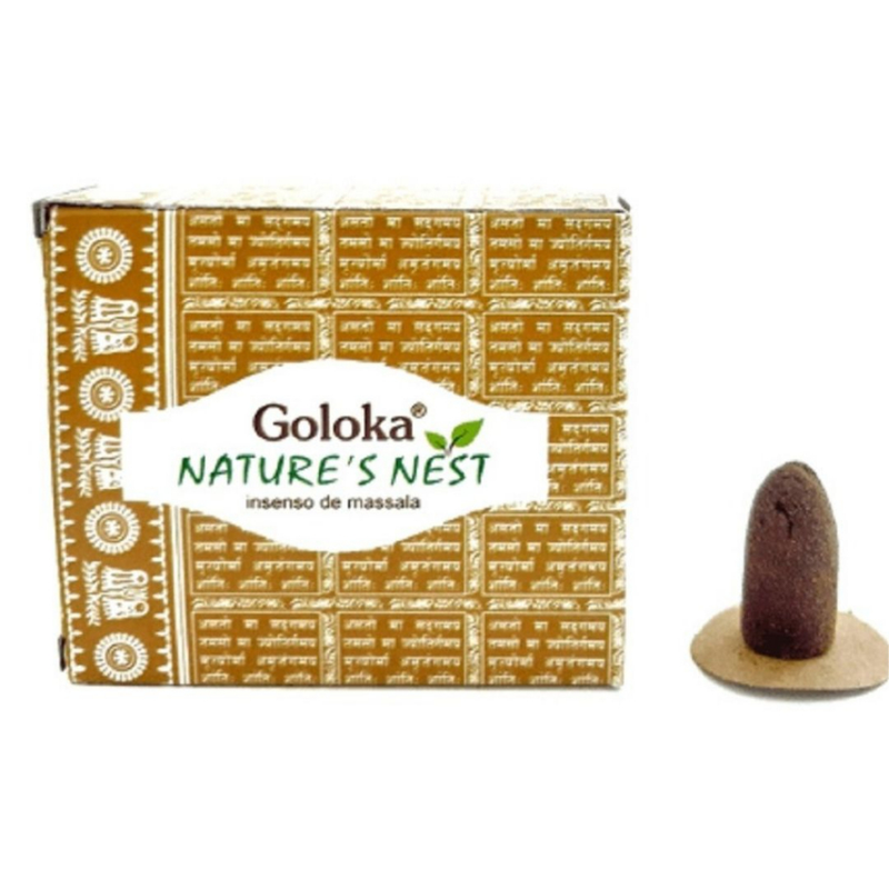 Incenso Cone Efeito Cascata Indiano Goloka