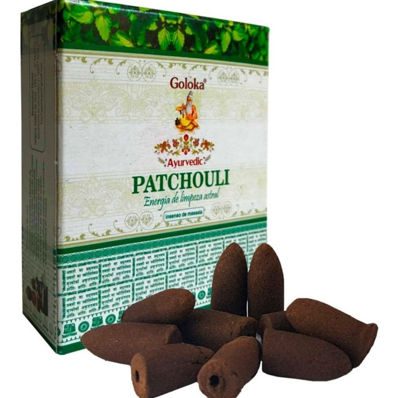 Incenso Cone Efeito Cascata Indiano Goloka