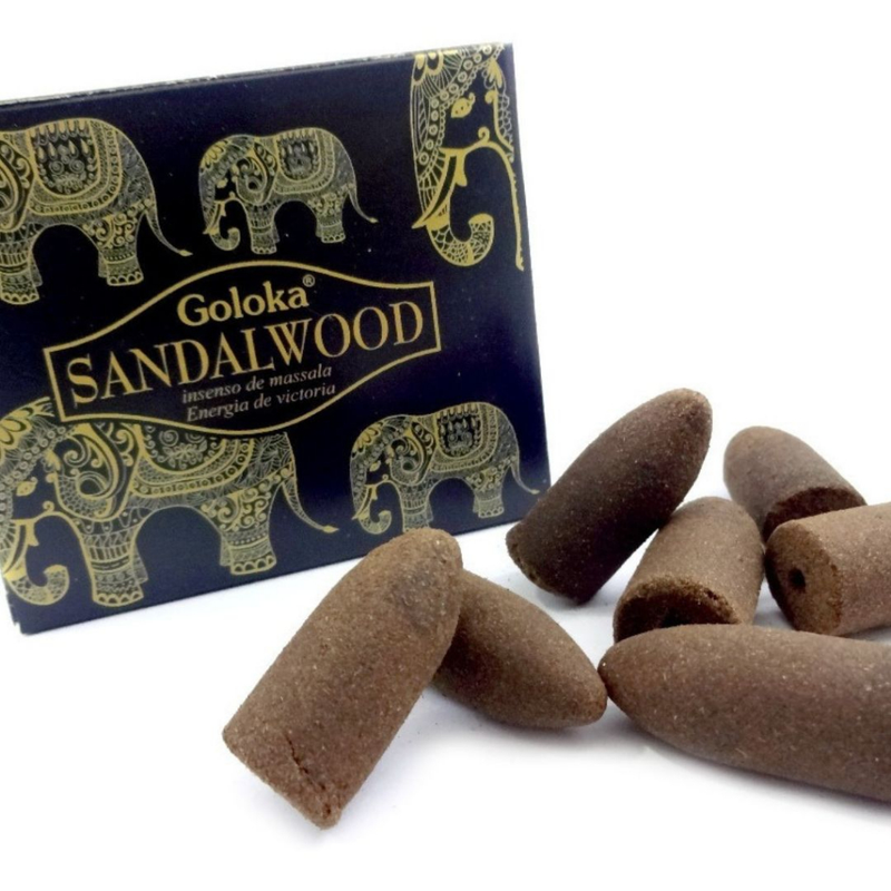 Incenso Cone Efeito Cascata Indiano Goloka