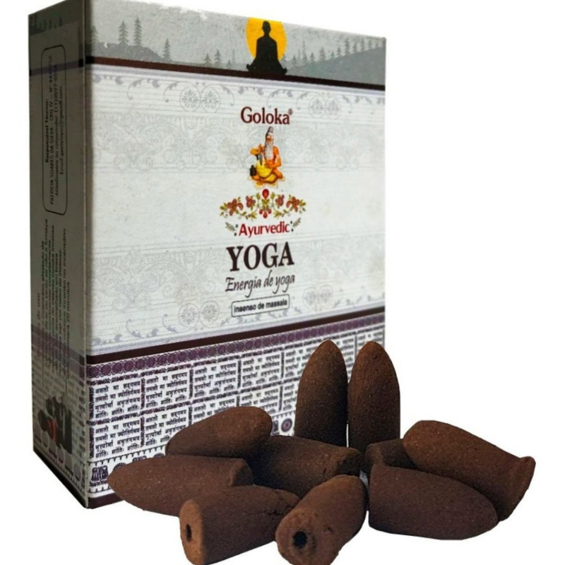 Incenso Cone Efeito Cascata Indiano Goloka