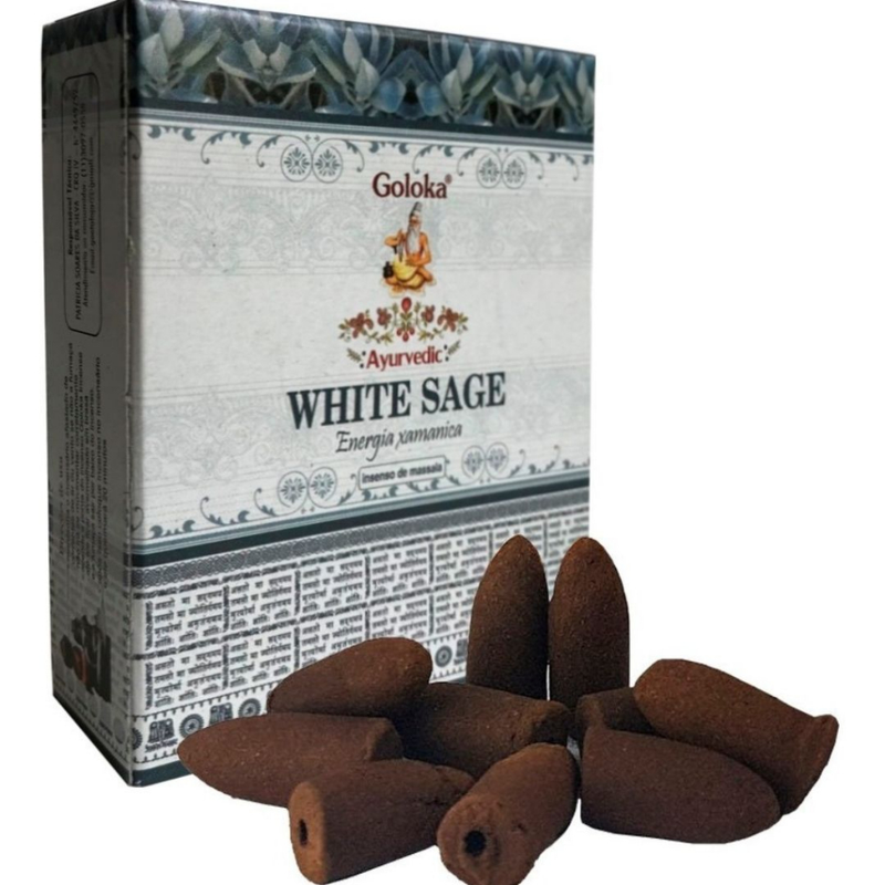 Incenso Cone Efeito Cascata Indiano Goloka