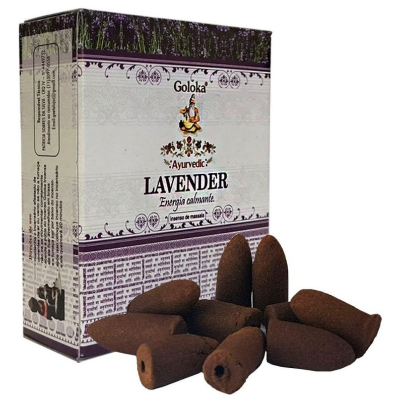 Incenso Cone Efeito Cascata Indiano Goloka