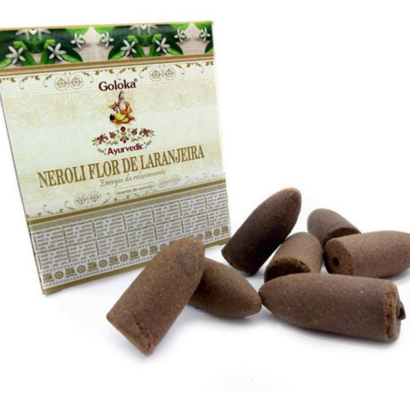 Incenso Cone Efeito Cascata Indiano Goloka