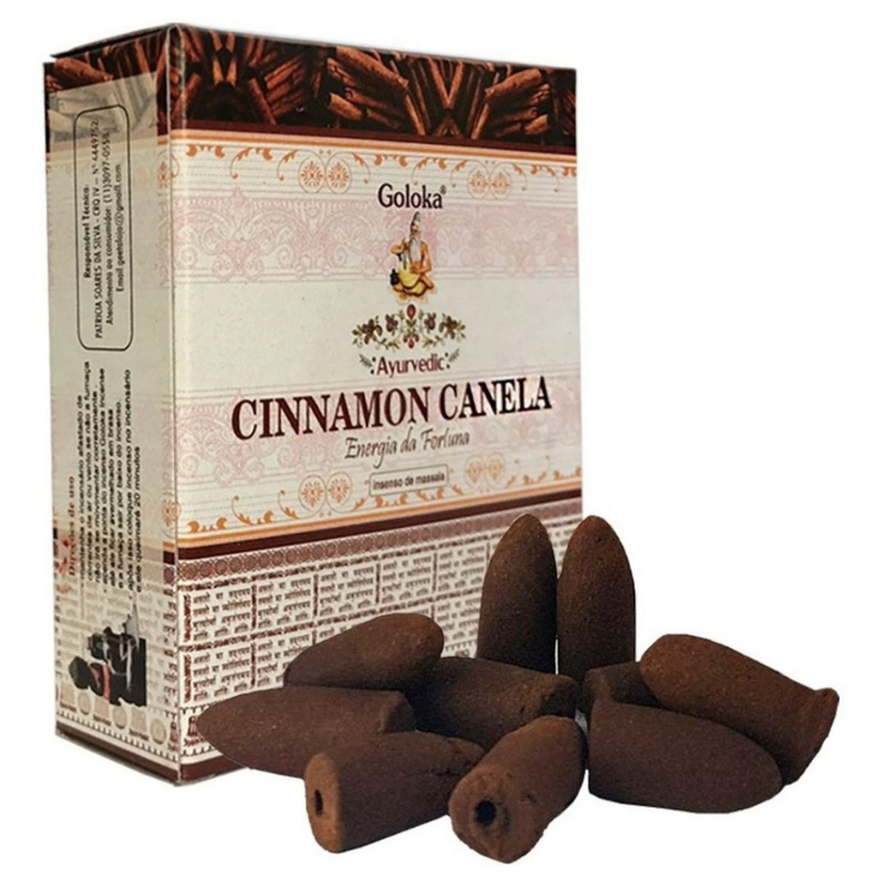 Incenso Cone Efeito Cascata Indiano Goloka