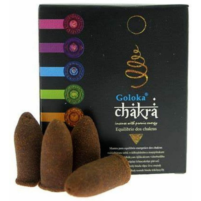 Incenso Cone Efeito Cascata Indiano Goloka