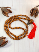 Japamala 108 contas Madeira Clara com medalha Ho'Oponopono