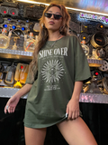 Shine Over camiseta feminina