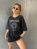 Shine Over camiseta feminina