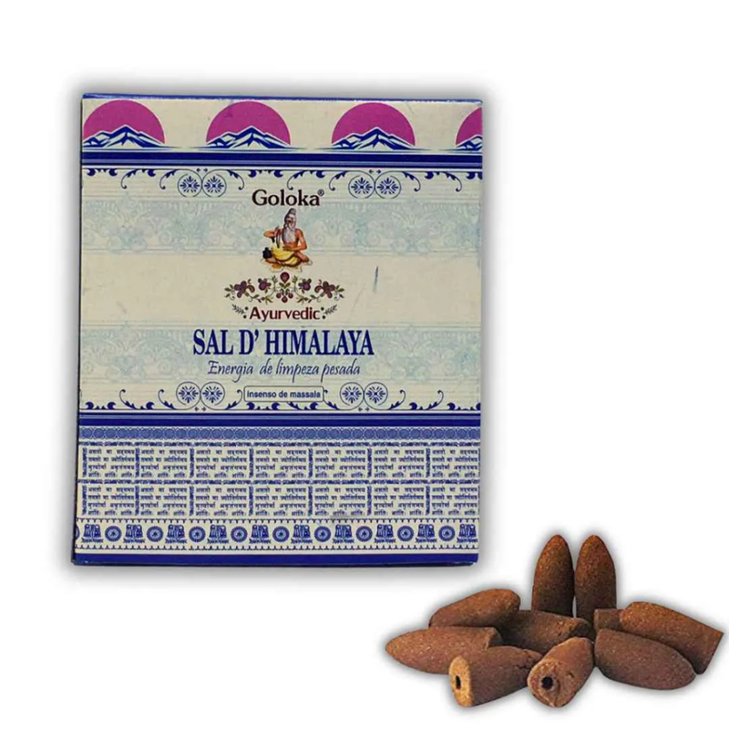 Incenso Cone Efeito Cascata Indiano Goloka