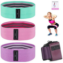 kit 3 Faixas Elástica de Resistência para yoga Pilates Treino Academia- Elásticos de Resistência