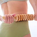 Rolo Bastao Massageador Manual Modelador Vara Thai Relaxante Muscular Maderoterapia Corporal Liberacao sanguinea - 38CM