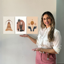 Quadro Decorativo 3 Peças Coleção Boho Essencial