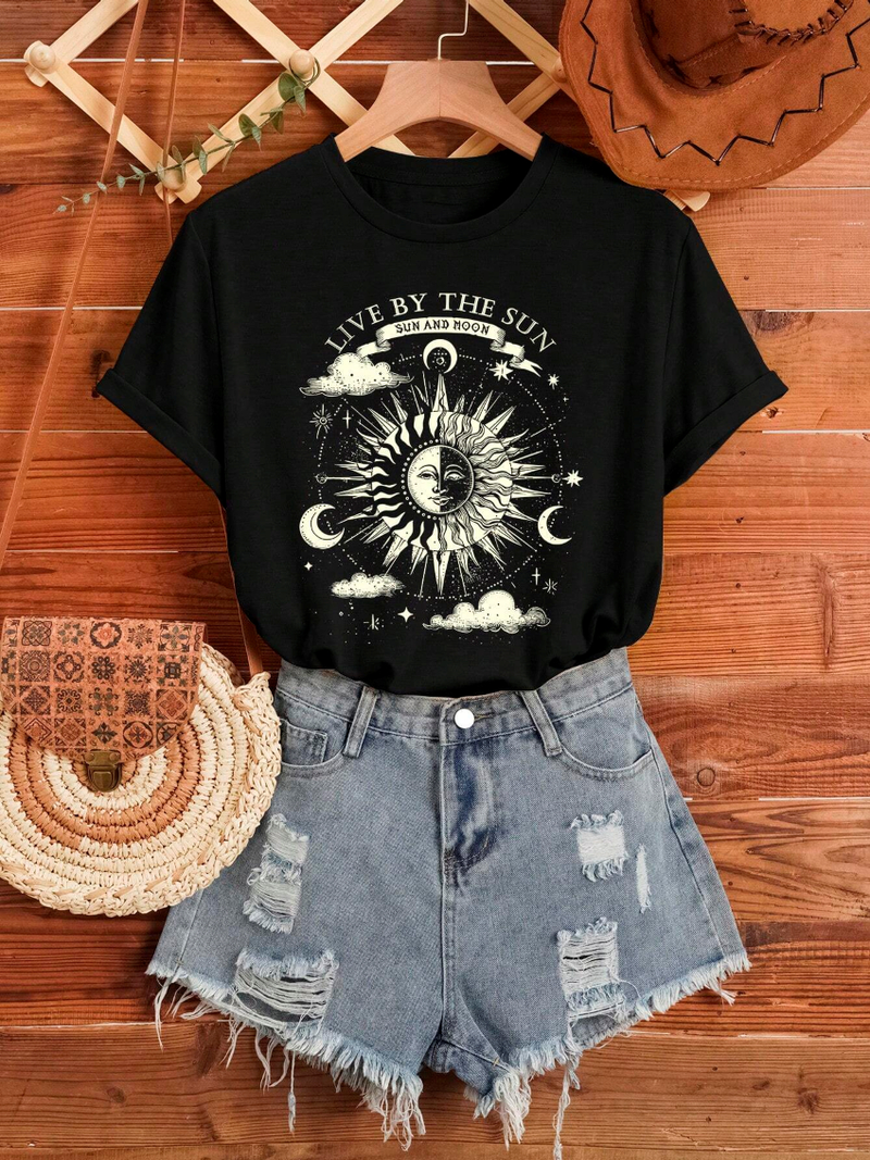 Camiseta Feminina T-shirt Live by the Sun