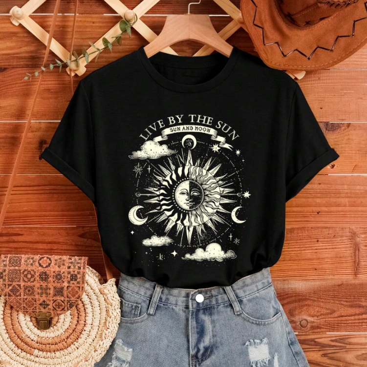 Camiseta Feminina Boho Live by The Sun