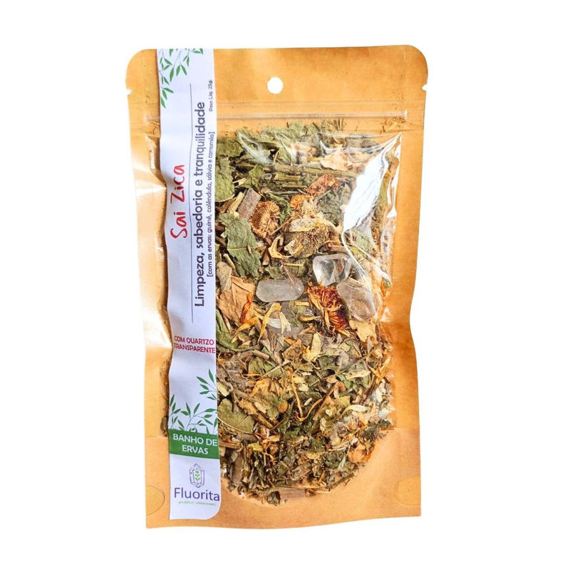 Banho Sagrado com Ervas e Cristal Natural