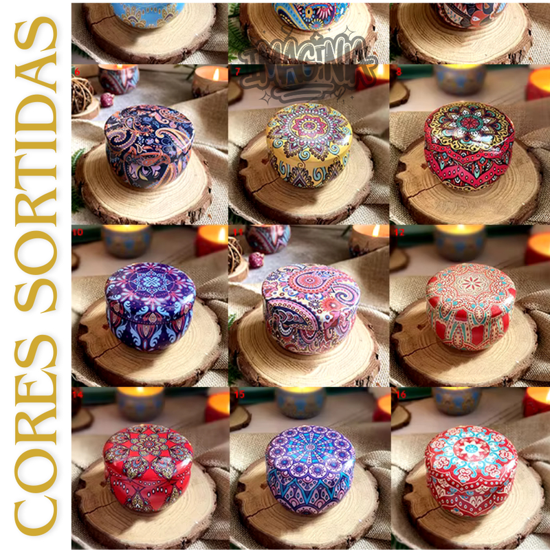 Vela Aromática Luxo 130g Baunilha, Lavanda, Capim Limão, Alecrim, Maça e Canela | Pavio Madeira