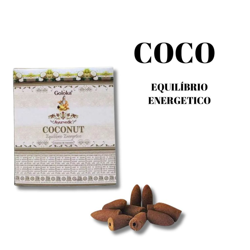 Incenso Goloka Cone Efeito Cascata Indiano