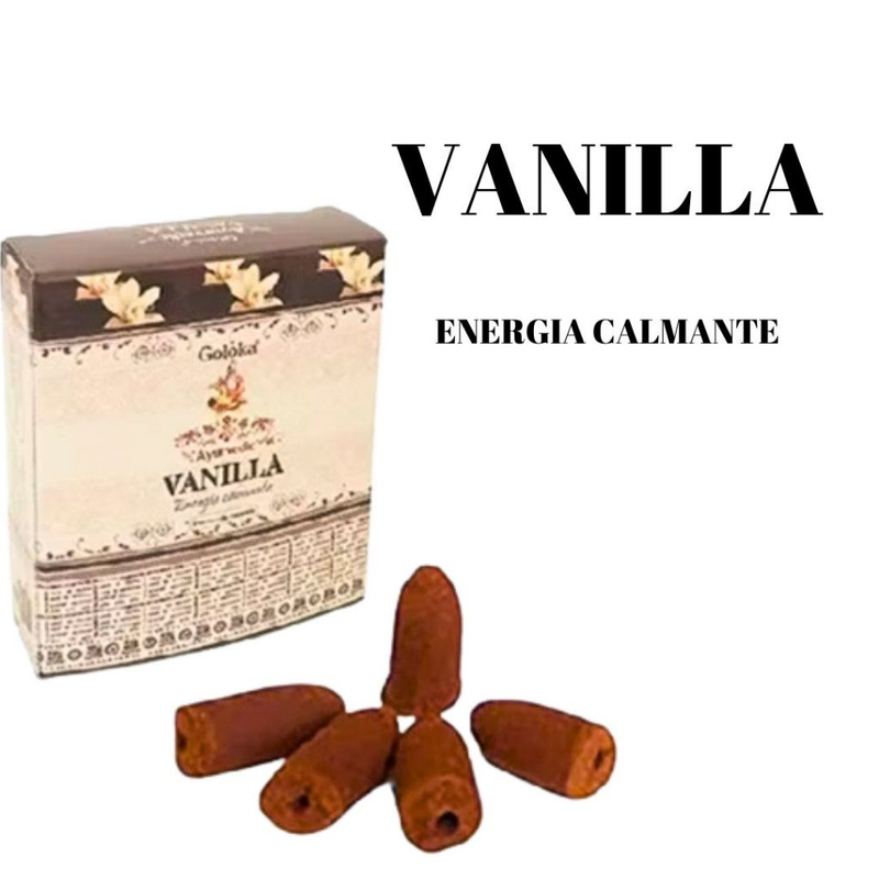 Incenso Goloka Cone Efeito Cascata Indiano