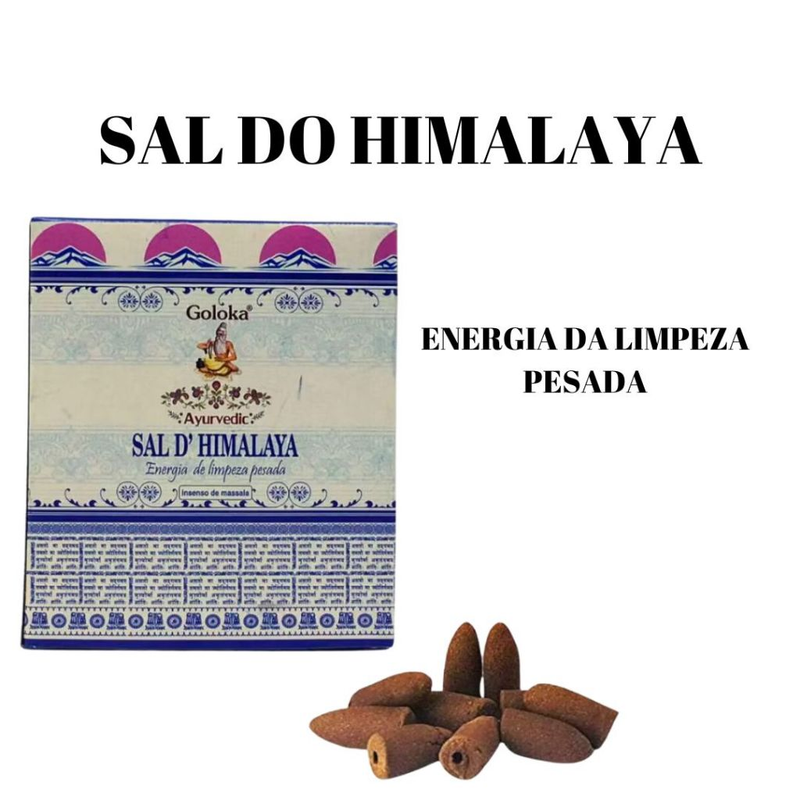 Incenso Goloka Cone Efeito Cascata Indiano