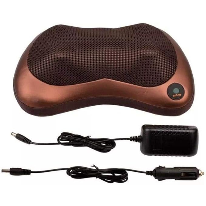 Encosto Massageador Shiatsu Lombar Pescoço Veicular e Casa pés cabeça bivolt