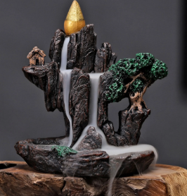 Incenso Cone Efeito Cascata Indiano Goloka