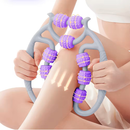 Massageador Manual de 9 Rolos - Alívio Dor Corporal e Massagem de Perna