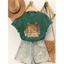 Camiseta Feminina Boho Cacto