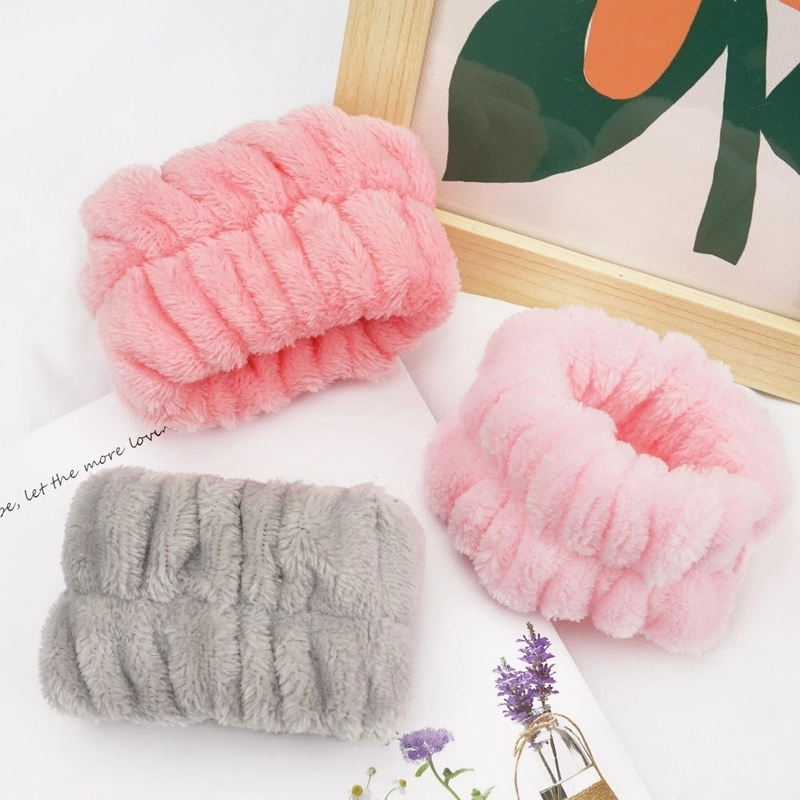 KIT 3 Pares Pulseira À Prova de Lavagem Facial e de Pulso Absorve A Água Esportes de Limpeza do Suor/6 Unidades