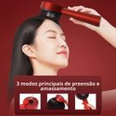 Escova Capilar Elétrica Luz Vermelha Aplicador de Óleo Crescimento e Fortalecimento dos Fios